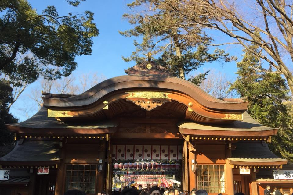 大國魂神社　初詣　混雑